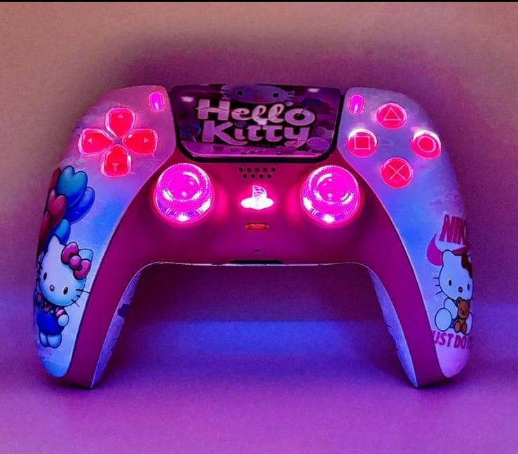 PS5 Controller Hello Kitty custom