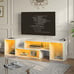 NEW Deformable LED TV Stand with & Power Outlets for up to 70 inch TVs, White