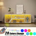 NEW Deformable LED TV Stand with & Power Outlets for up to 70 inch TVs, White