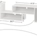 NEW Deformable LED TV Stand with & Power Outlets for up to 70 inch TVs, White