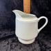 Vintage China Garden White Coffee Set with Pot, creamer & sugar bowl Gold Trim