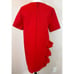 NWOT MSGM Red Short Sleeve Ruffle Detail Structured Dress Women's Size 42 8US