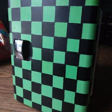 Mini fridge Anime theme tanjiro painted
