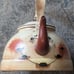 Vintage Tin Hand paited Tea pot made in Portugal