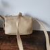 Vintage coach crossbody purse leather color ivory made in Italy