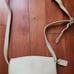 Vintage coach crossbody purse leather color ivory made in Italy
