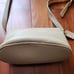 Vintage coach crossbody purse leather color ivory made in Italy