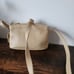 Vintage coach crossbody purse leather color ivory made in Italy