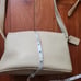 Vintage coach crossbody purse leather color ivory made in Italy