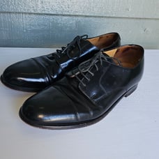 Cole Haan Caldwell Cap Toe Black Leather Lace-Up Oxford Shoes Men's Size 10.5D