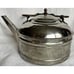 Antique 1898 Rome Metal Ware Large Nickel Plated Copper Kettle New York USA