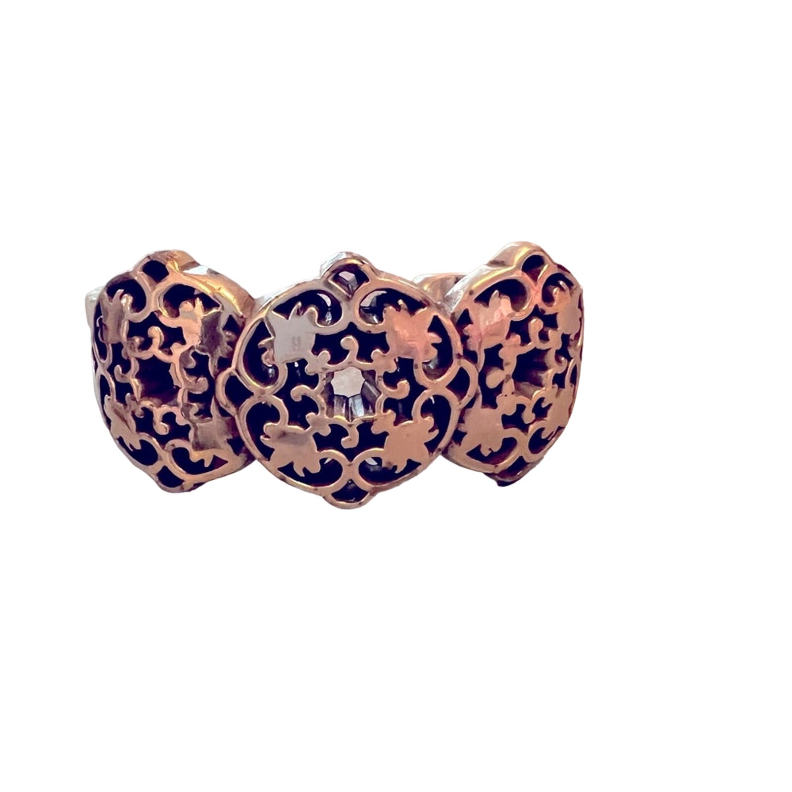 Brighton Silver Tone Wide Cuff Bracelet