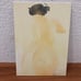 4pcs Nude Lady Japanese Watercolor Prints On Plywood Wall Decor 9”X6.5”.
