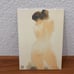 4pcs Nude Lady Japanese Watercolor Prints On Plywood Wall Decor 9”X6.5”.