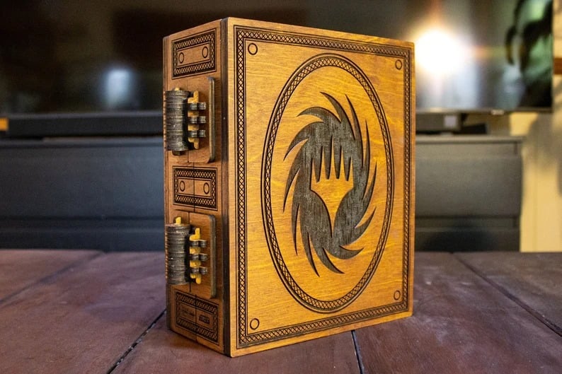 Magic The Gathering Planeswalker Spell Book Card Box
