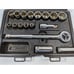VINTAGE CRAFTSMAN 1/2 INCH DRIVE SAE SOCKET SET IN CASE USA Made Mechanics Tools