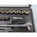 VINTAGE CRAFTSMAN 1/2 INCH DRIVE SAE SOCKET SET IN CASE USA Made Mechanics Tools