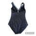 Vintage Gabar Polka-dot Ruffled V Neck Swimsuit with Adjustable Straps