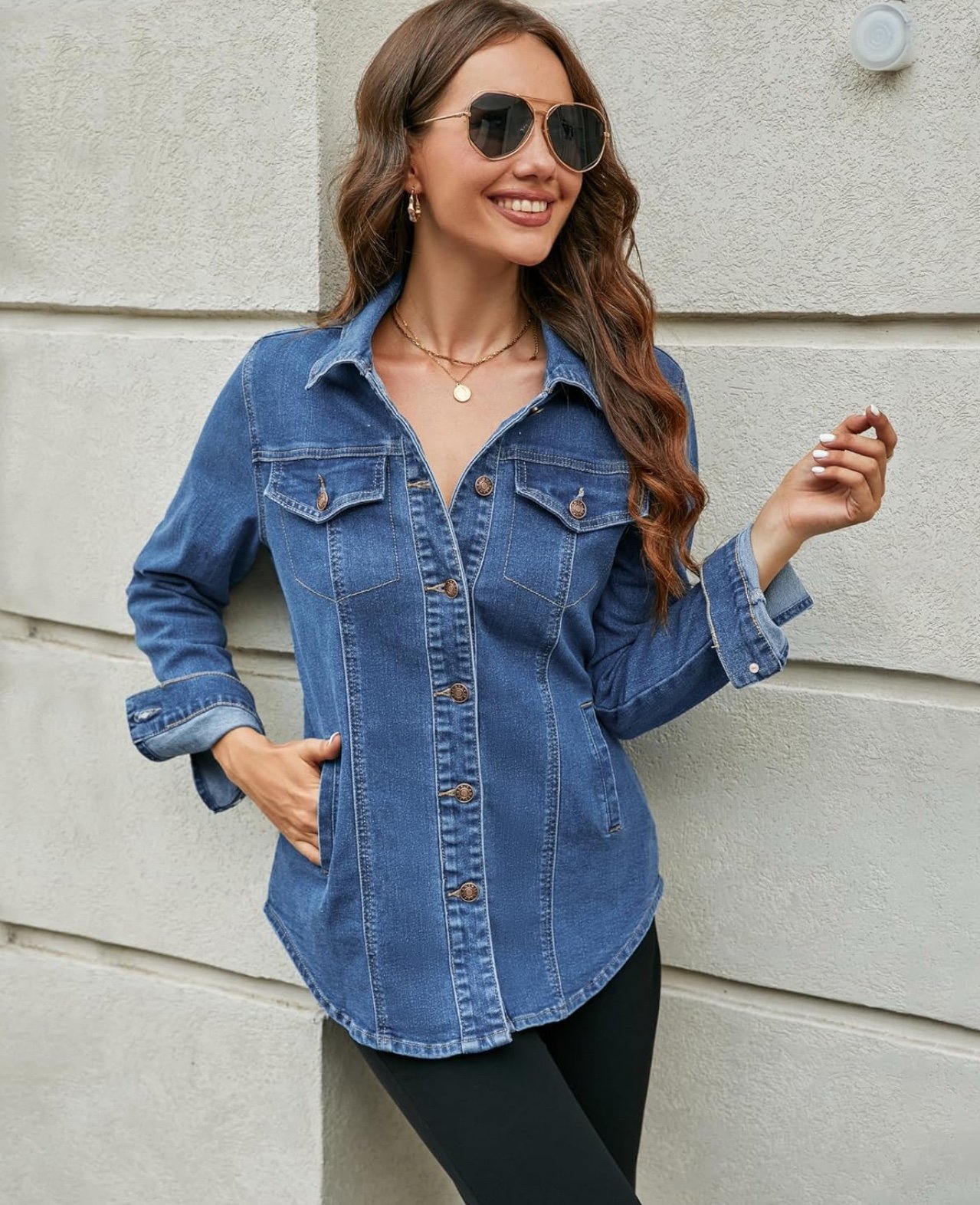 NWOT Women's Blue Denim Jacket
