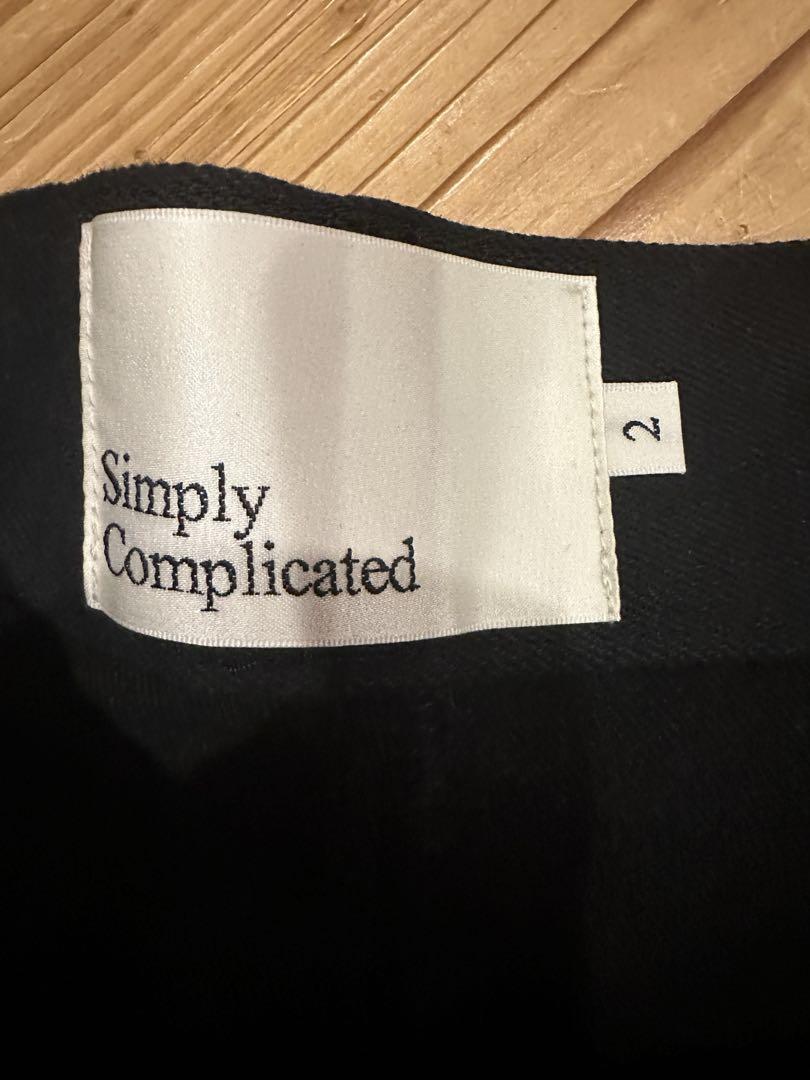【2025年】エレガントファッションを上品に着 SimplyComplicated BAKER PANTS BLACK Size 2 パンツ