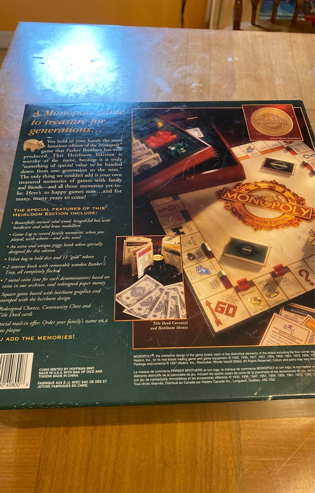 Monopoly Heirloom Edition – WS Game Company