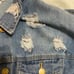 Handpainted Sun Oversized Denim Jacket