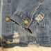 Handpainted Sun Oversized Denim Jacket
