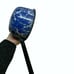Vintage Enamel Ladle Cobalt Blue White Swirls, 12 1/2 Rare kitchen serving