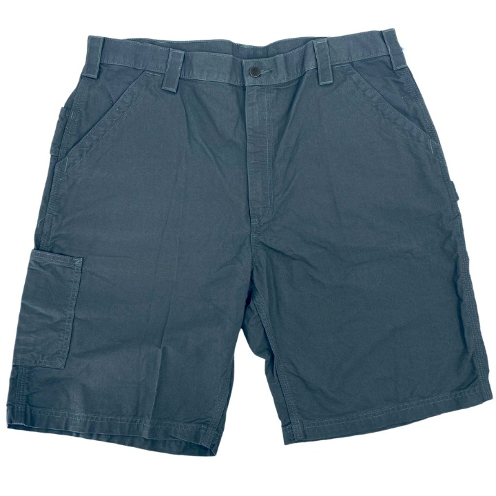 Carhartt Mens Work Shorts Gray Flat Front Original Fit Pockets Cotton 40 New