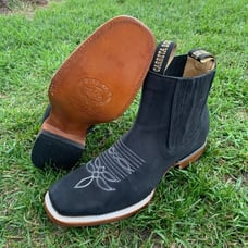 Men's Western Rodeo Cowboy Half Boot Size 8.5 Botín Vaquero talla 8.5