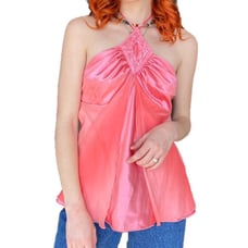 Incredible Y2K silky halter top