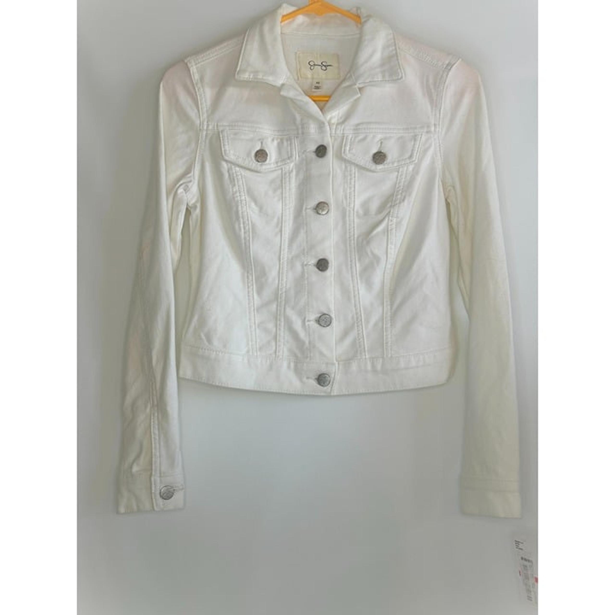 Junior’s Jessica Simpson Denim Jacket – White – Size XSmall