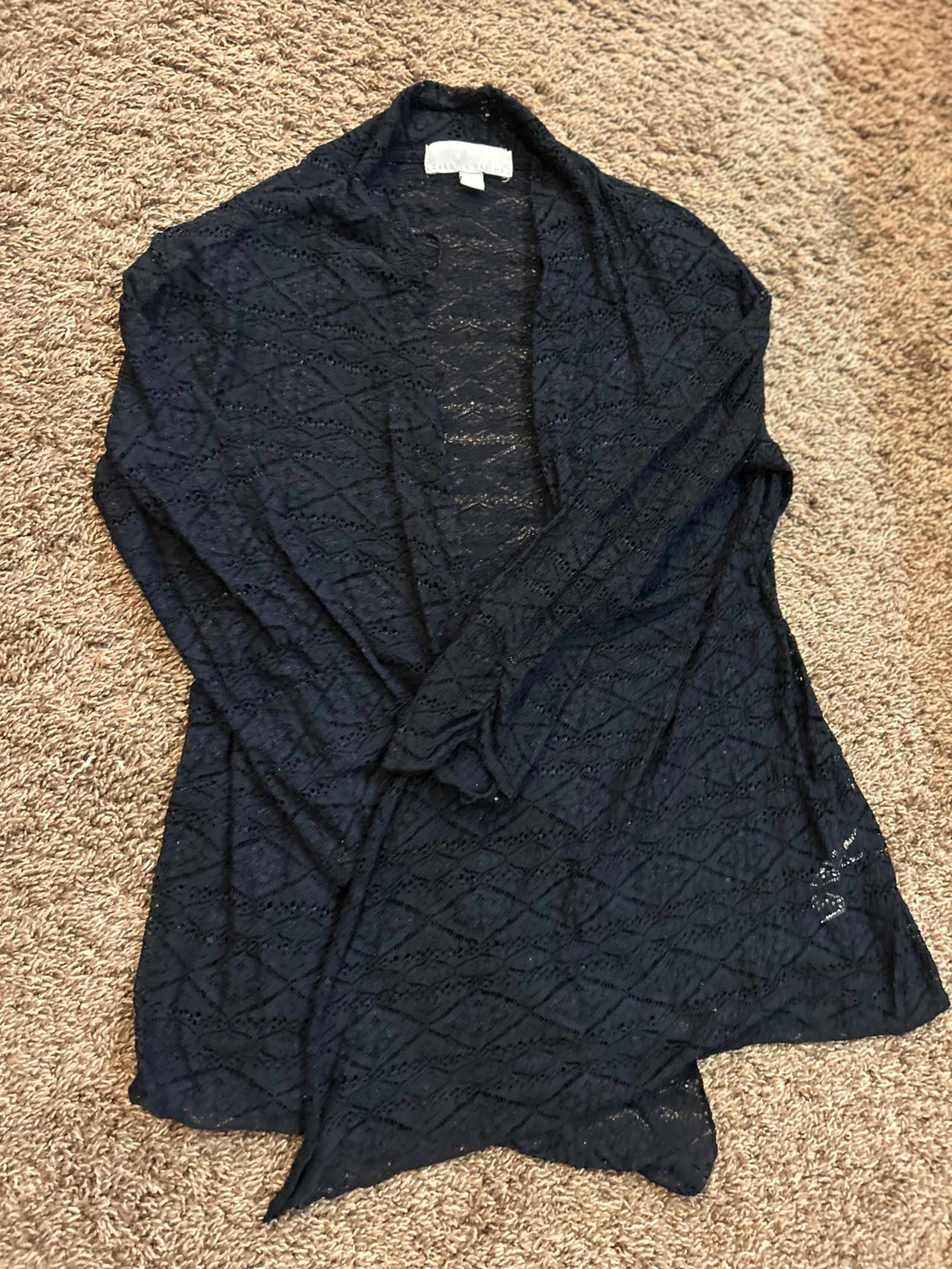 Black lacy cardigan