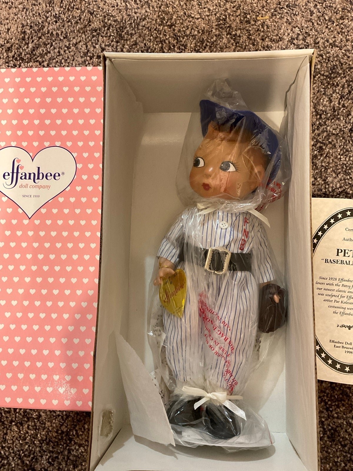 Little Petey Baseball Star Effanbee
