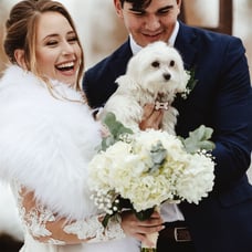 Pure white faux fur bridal wrap