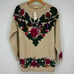 Vintage NWT knit floral longline sweater