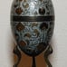 Vintage Cloisonne Brass Egg w/Stand Trinket