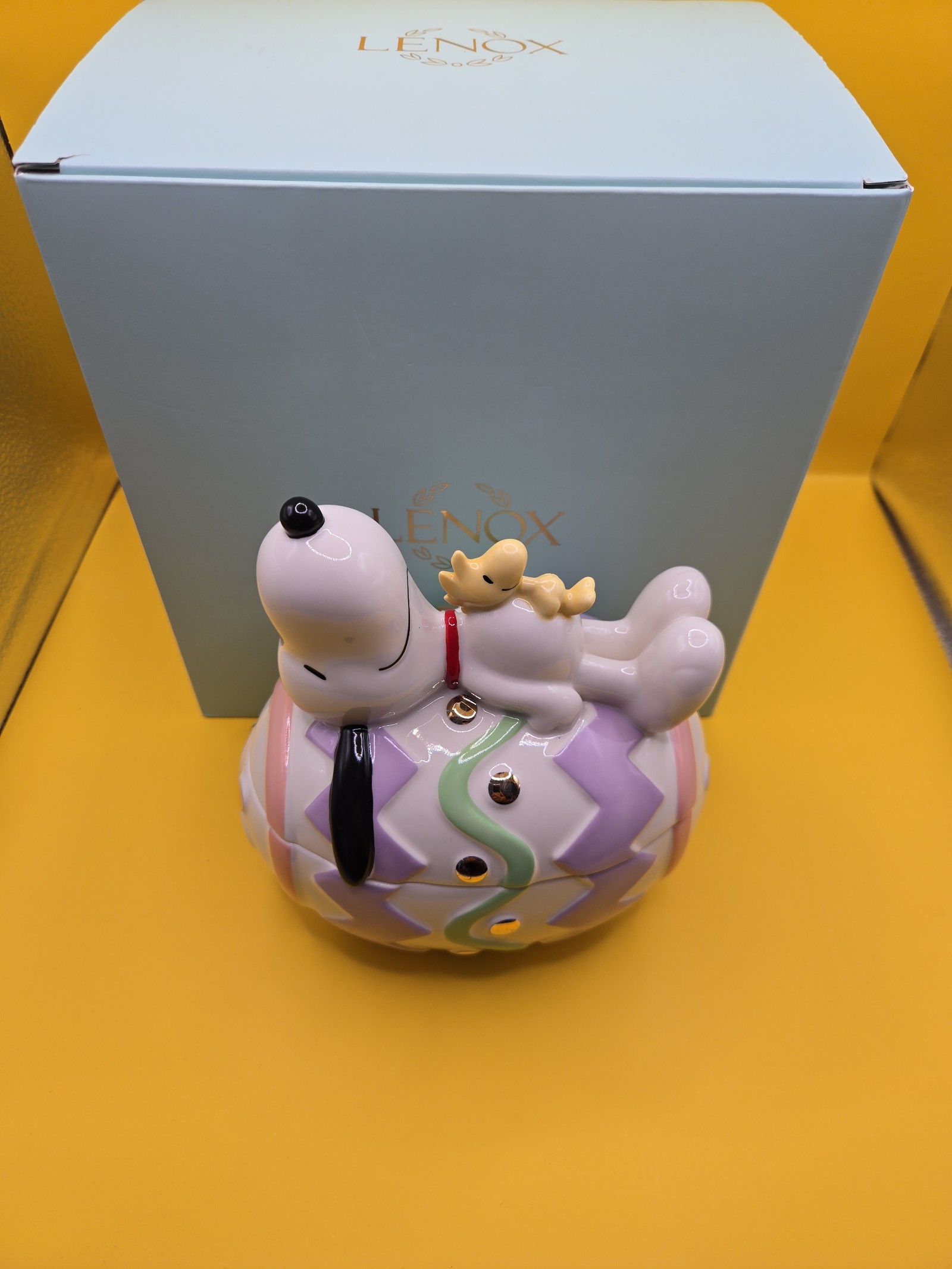Lenox Peanuts Snoopy and Woodstock Candy Dish