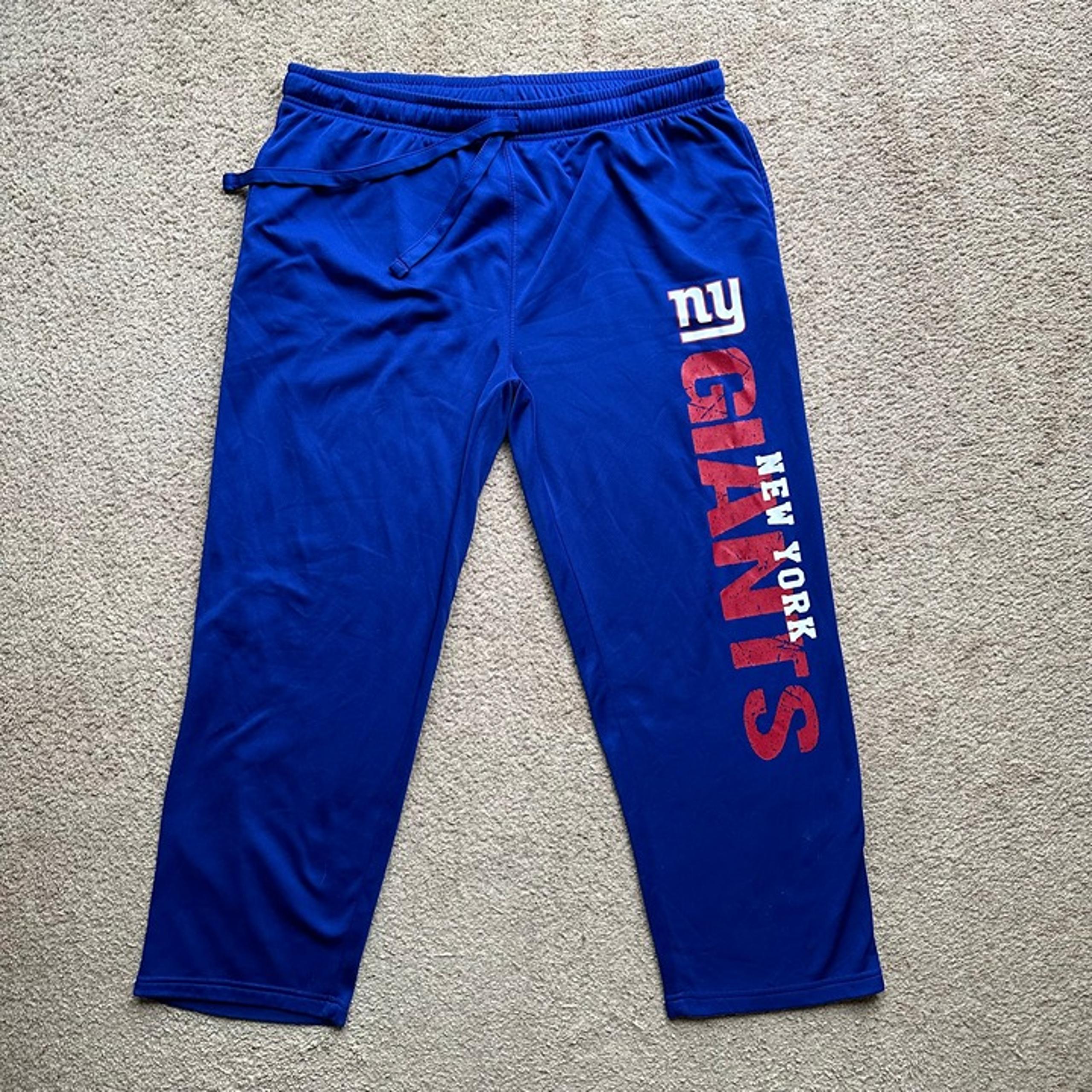 New York Giants Sweatpants Mens XL 38x30 High Rise NFL Team Apparel Pockets