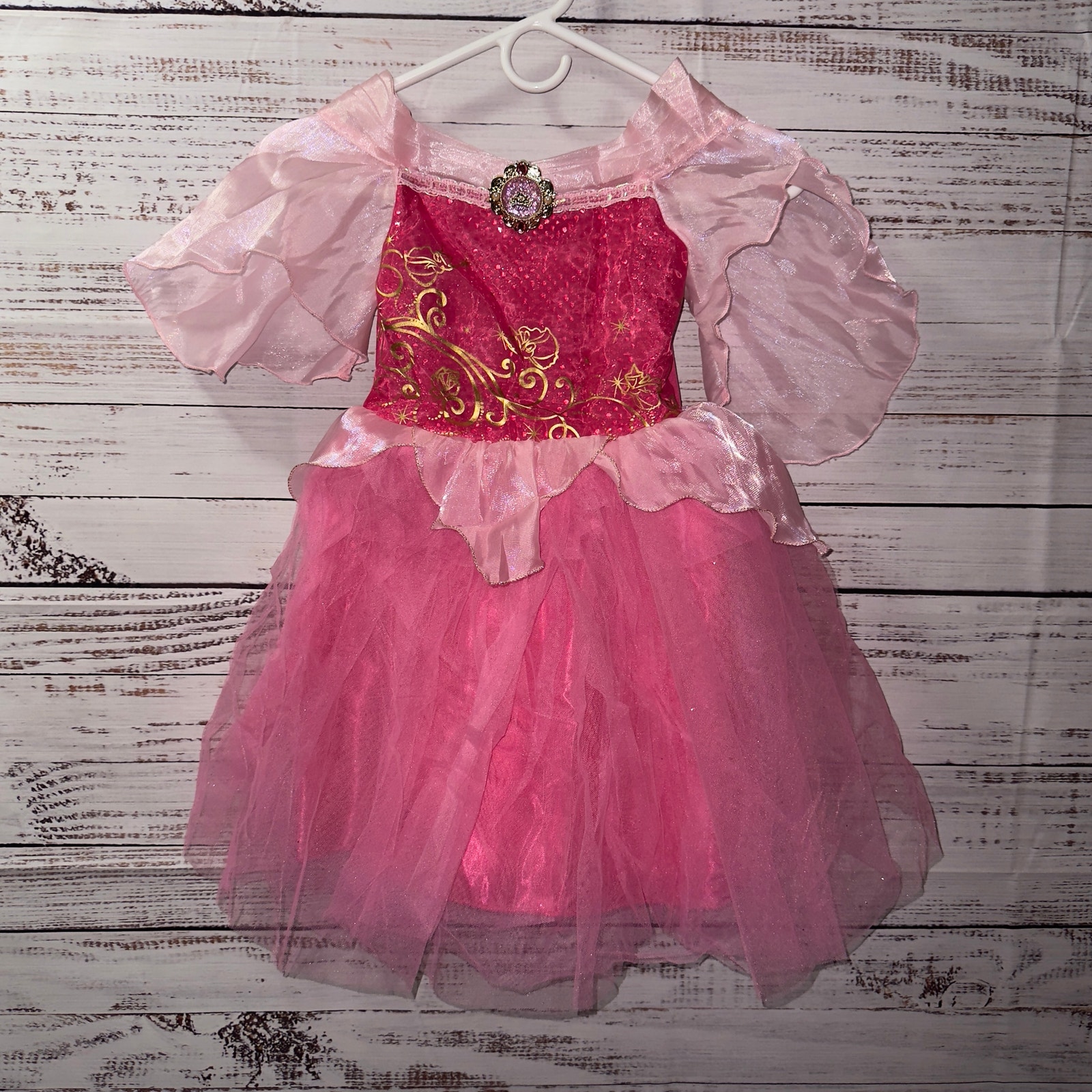Disney princess Aurora Costume, Pink, Size 4