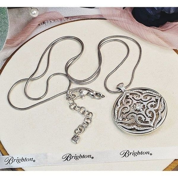 Brighton Toledo Convertible Versatile Silver Filigree Pendant Necklace With Snak