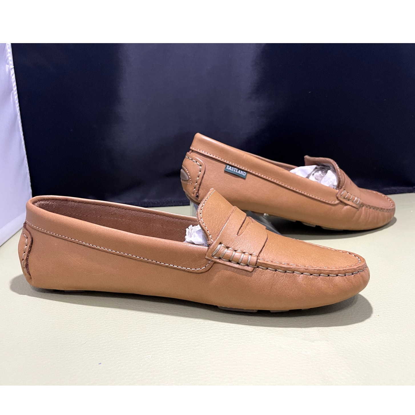 Slip-on Shoe Loafer Leather Eastland Patricia Camel Sz 10