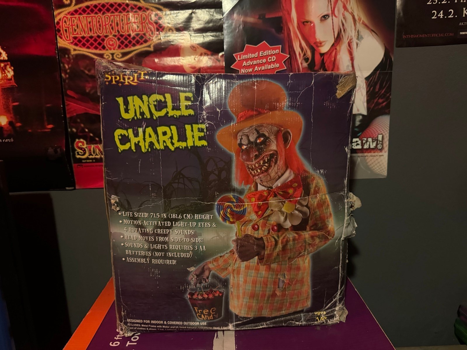 Spirit Halloween Uncle Charlie Original Rare 2010 Clown Circus