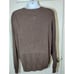 Stafford Mens 100% Merino Wool Brown V-Neck Pullover Long Sleeve Sweater XL NWT