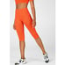 Orange Ribbed Fabletics High Waisted Capri