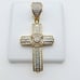 14K Gold Plated Cubic Zircon Pendant, EVBRS387