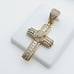 14K Gold Plated Cubic Zircon Pendant, EVBRS387