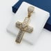 14K Gold Plated Cubic Zircon Pendant, EVBRS387