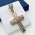 14K Gold Plated Cubic Zircon Pendant, EVBRS387