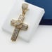 14K Gold Plated Cubic Zircon Pendant, EVBRS387